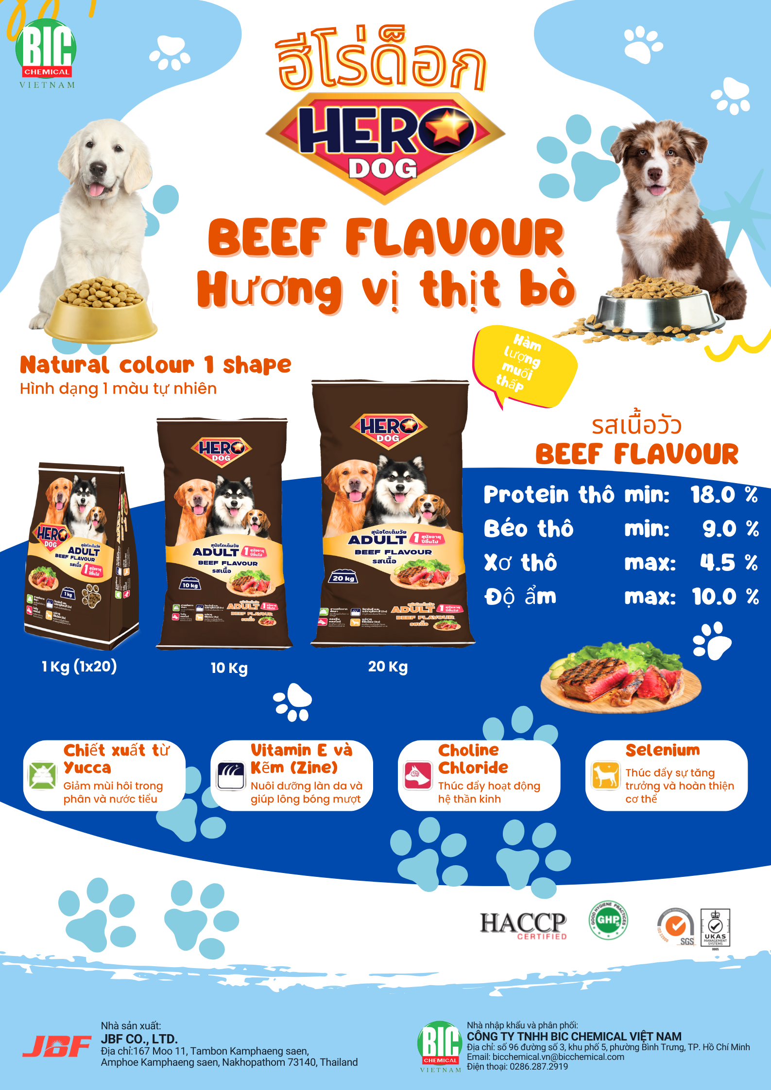 [E-brochure] Thức ăn hạt HERO DOG Beef Flavour