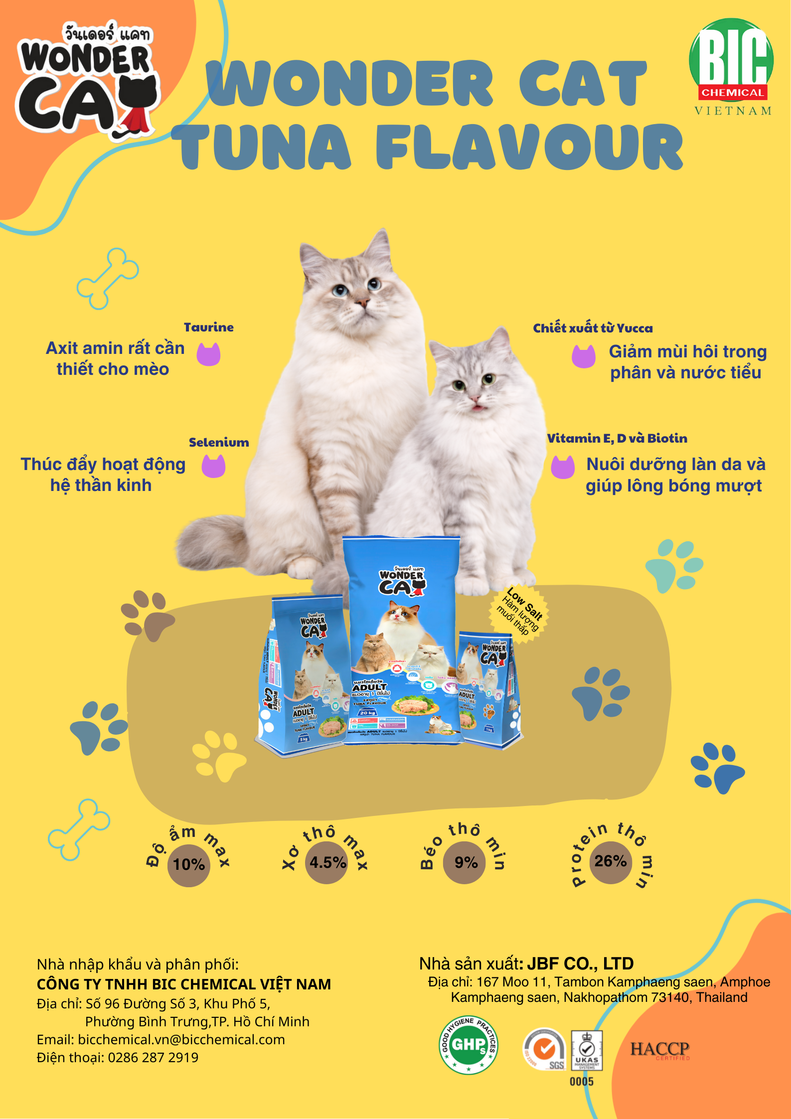 [E-brochure] Thức ăn hạt WONDER CAT Tuna Flavour